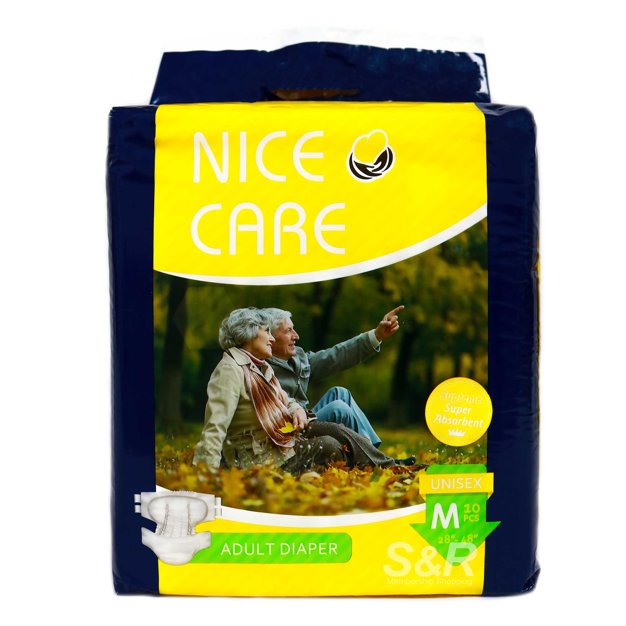 Nice Care Tape Adult Diaper Unisex Medium 10pcs Nice Care Tape Adult Diaper Unisex Medium 10pcs